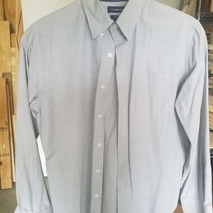 Gray Long Sleeve Dress Shirt